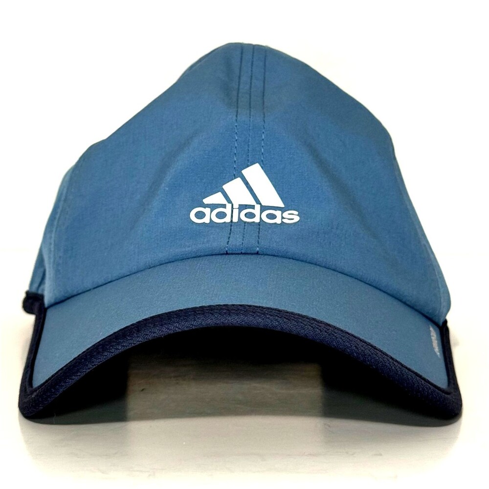 Adidas AeroReady Adjustable Hat Blue Performance Running Golf Dad Cap OSFM